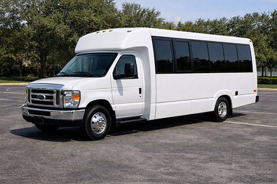 18-passenger minibus available for charter in Cambridge, MA